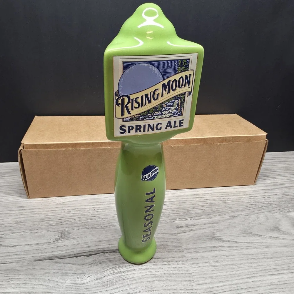 Blue Moon Beer - Rising Moon Spring Ale Tap Handle - Porcelain - 10